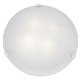 Access Lighting Mona 4 Light White Flush Mount with White Glass Shade 23021 WH/WH