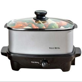 West Bend 84915 5 qt. Oblong Slow Cooker with Tote