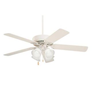 Illumine Zephyr 4 Light 50 in. Indoor Summer White CFL Ceiling Fan CLI ONF160AW