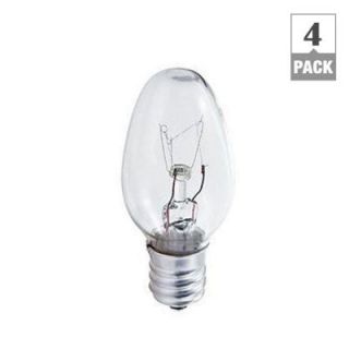 Philips 4 Watt Incandescent C7 Night Light Bulb (4 Pack) 415422