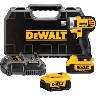 DEWALT MAX Compact Impact Wrench Kit — 20 Volt, 1/2in. Drive, Model# DCF880M2  Cordless Impact Wrenches