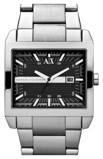 AX Armani Exchange Rectangular Bracelet Watch, 46mm x 43mm