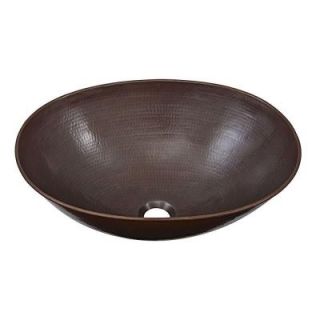SINKOLOGY Maxwell Handmade Pure Solid Copper Vessel Sink in Aged Copper SB306 18AG