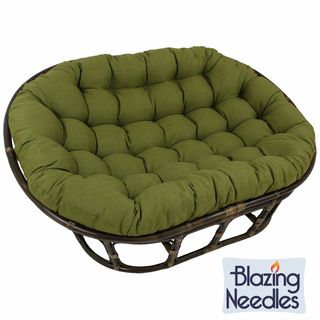 Blazing Needles 48x65 inch Indoor/ Outdoor Double Papasan Cushion