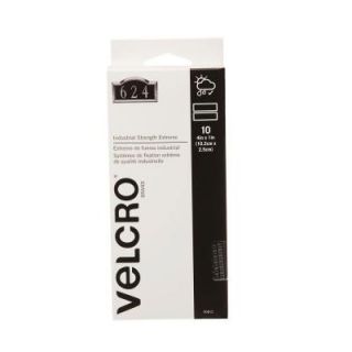 VELCRO brand 4 in. x 1 in. Titanium Strips (10 Pack) 90812
