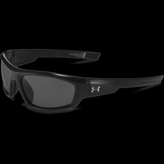 Under Armour Power Sunglasses   Shiny Black Frame with Gray Lens 816186