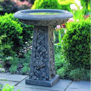 Campania International, Inc Rose Birdbath