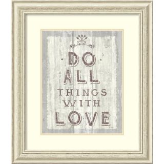 Do All Things Driftwood by Sue Schlabach Framed Textual Art by Amanti