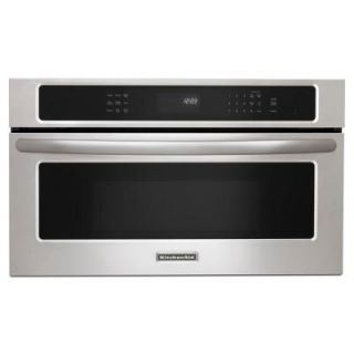 KitchenAid Architect Series II 27 in. W, 1.4 cu. ft. Built In Microwave Oven with Convection in Stainless Steel with Sensor Cooking KBHS179BSS
