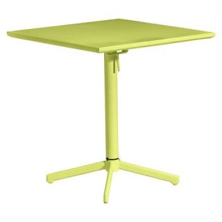 Zuo Big Wave Square Folding Table   Lime