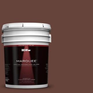 BEHR MARQUEE 5 gal. #S G 740 Brown Eyes Flat Exterior Paint 445305