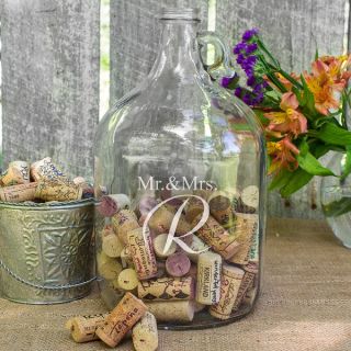 Personalized Mr. & Mrs. Wedding Wishes in a Bottle Guest Bottle