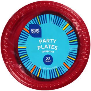 Smart Sense Leakproof Party Plates PACKAGE   Food & Grocery   Paper