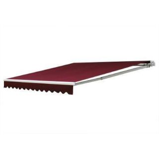 NuImage Awnings 20 ft. 7000 Series Motorized Retractable Awning (122 in. Projection) in Red 70X5240463102C