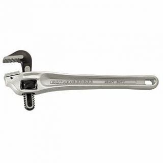 Rothenberger 18 in. Pipe Wrench, 2 1/2 in. Capacity, Aluminum 90 deg