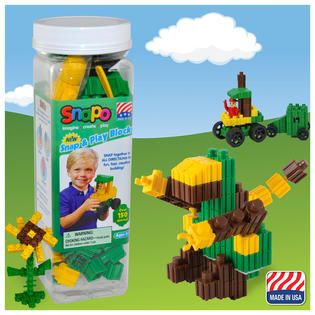 Snapo 151 Piece Snap and Play Blocks   Toys & Games   Blocks