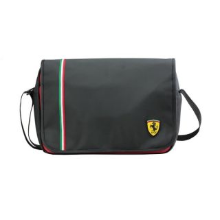 Ferrari Black Messenger Bag (Active Collection)
