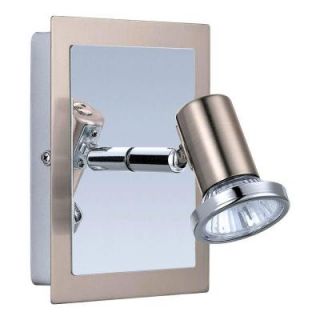 Eglo Rottelo 1 Light Matte Nickel Surface Mount Wall with Chrome Light with On/Off Switch 200092A