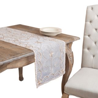 Silver Hand beaded Table Runner  ™ Shopping   Great Deals
