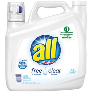 All With Stainlifters Free Clear 94 Loads Laundry Detergent