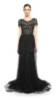 Marchesa Beaded Tulle Gown