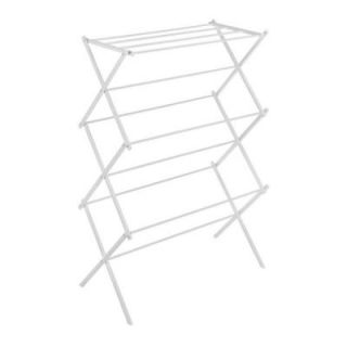Whitmor White Wire Collection 29.5 in. x 41.75 in. Folding Drying Rack 6023 741