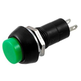 AC 250V 3A Green Round Cap Momentary N/O OFF (ON) Push Button Switch