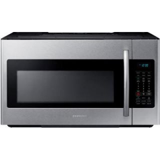 Samsung 30 in. W 1.8 cu. ft. Over the Range Microwave in Stainless Steel with Sensor Cooking ME18H704SFS