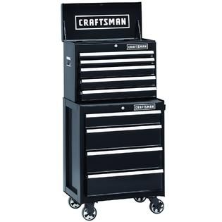 Craftsman  26 In. 5 Drawer Heavy Duty Ball Bearing Top Chest   Black