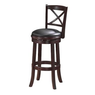 Georgia Swivel Barstool Hardwood/Cappuccino   Boraam