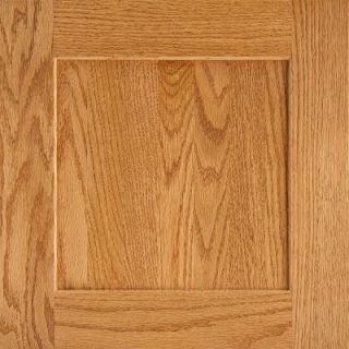 American Woodmark 14 9/16x14 1/2 in. Reading Oak Cabinet Door Sample in Honey 99836