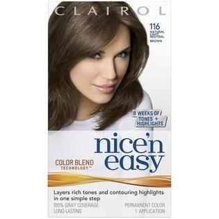 Clairol Nice n Easy Hair Color, Natural Black (122)