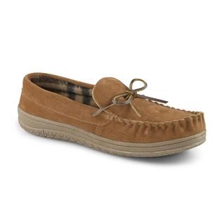 Roebuck & Co. Men’s Paxton Brown Slip On Trapper Moccasin Slippers