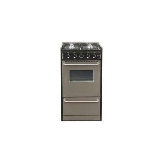 Summit Appliances TNM130R 20 Inch Slide In Gas Range   Stainless Steel And Black