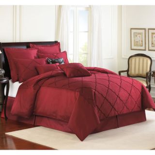 Classic and Chic Pintuck Pinch Pleated 3 piece Comforter Set