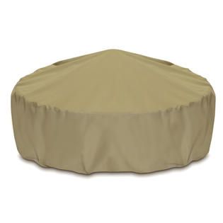 Two Dogs Designs 80 Fire Pit Cover, Khaki   Outdoor Living   Patio