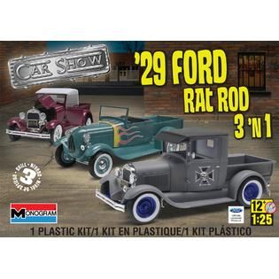 Monogram Monogram 125 Scale 1929 Ford Rat Rod 3 in 1 Model Kit   Toys