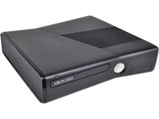 Refurbished Microsoft  Xbox 360 Slim  4 GB  Black