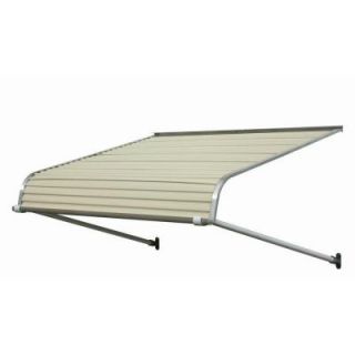 NuImage Awnings 5 ft. 2500 Series Aluminum Door Canopy (18 in. H x 48 in. D) in Almond 25X8X6005XX05X