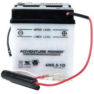 UPG Conventional Wet Pack 6 Volt 4 Ah Capacity T Terminal Battery 6N5.5 1D
