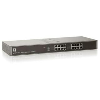 Levelone Gsw 1657 16 ports Gigabit Ethernet Switch   16 Ports   16 X Rj 45   10/100/1000base t   Rack mountable (gsw 1657)