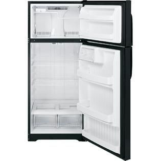 GE  18.1 cu. ft. Top Freezer Refrigerator   Black ENERGY STAR®