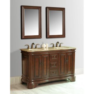 Stufurhome Moscone 58 Double Sink Bathroom Vanity Set