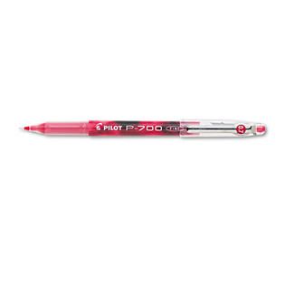 Pilot  ® P 700 Gel Roller Ball Stick Pen, Needle Point, Red Ink, 0