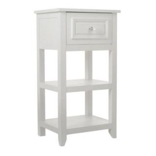 Elegant Home Fashions Johnston 15 in. W Floor Cabinet with 1 Drawer and 2 Shelves in White HD16858