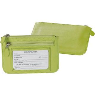 Royce Leather Women's Zippered Slim City Wallet in Genuine Leather