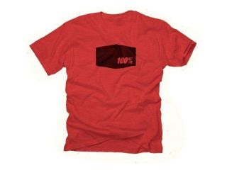 100% Premium T Mens T  Shirt Hexagon Heather Red 2XL