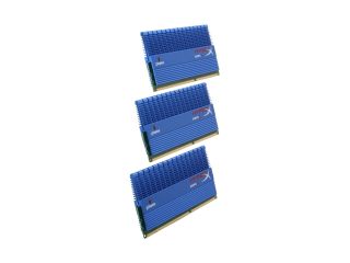 HyperX T1 Series 3GB (3 x 1GB) 240 Pin DDR3 SDRAM DDR3 2000 (PC3 16000) Triple Channel Kit Desktop Memory Model KHX16000D3T1K3/3GX