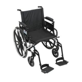 Drive Viper Plus GT Wheelchair with Removable Flip Back Adjustable Arms, Adjustable Desk Arms and Swing Away Footrests pla416fbdaarad sf