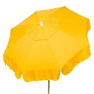 Parasol 6 Italian Aluminum Collar Tilt Beach Umbrella   Yellow